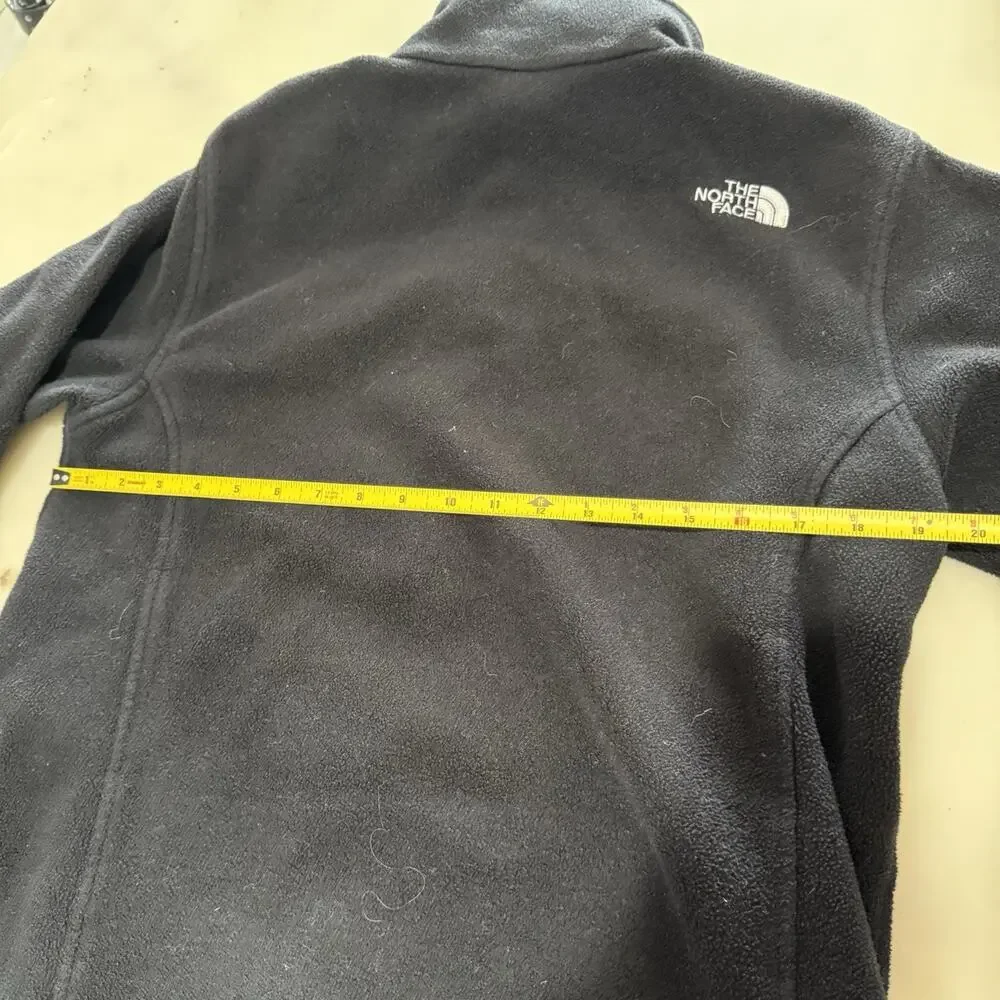 The North Face Mens M TKA 100 Glacier Full Zip Fleece Jacket Black
